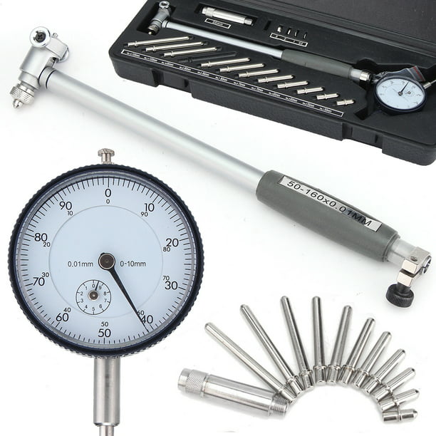 Dial Bore Gauge Dial Indicator Bore Gauge 50-160mm Diameter Indicator Measuring Engine Cylinder Tool Kit